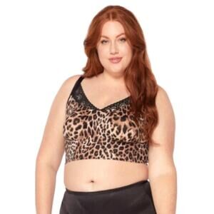 Brand New Ruby Ribbon Women's Size 32 Restyle Demi Bra Leopard Print